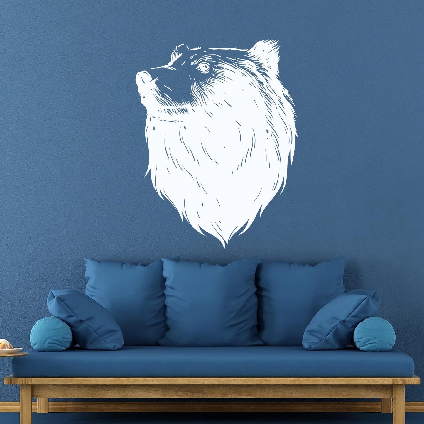 Wall Decals Pvc Bear Head Grizzly Wild Animal Urban Car Body Decoration