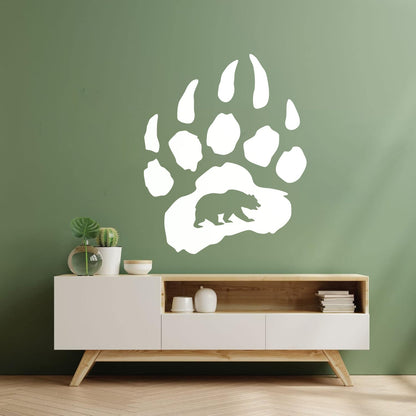Vinyl Wall Stickers Bear Paw Claws Predator Animal Forest Store Decoration
