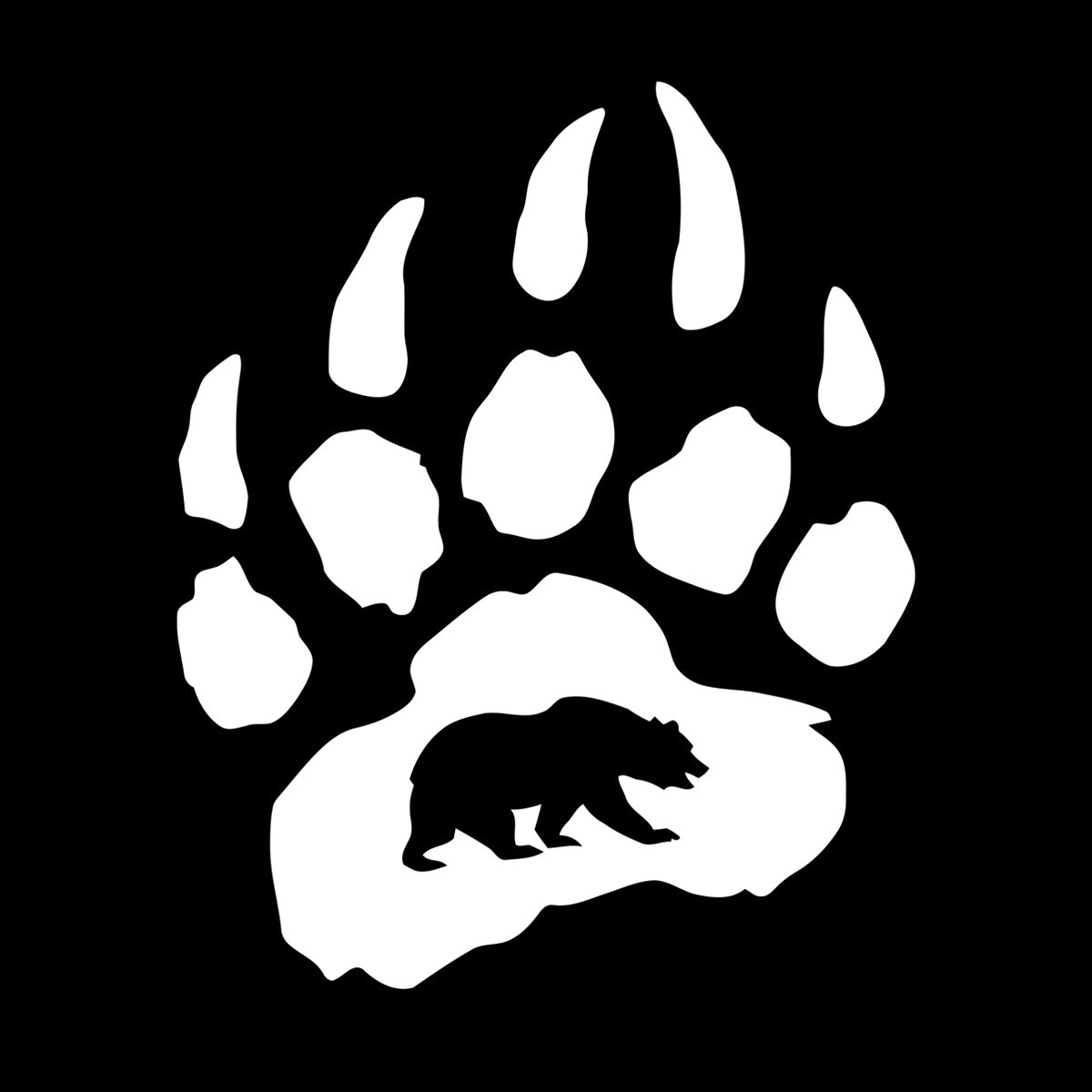 Vinyl Wall Stickers Bear Paw Claws Predator Animal Forest Store Decoration