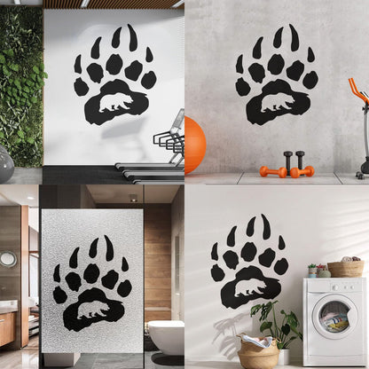 Vinyl Wall Stickers Bear Paw Claws Predator Animal Forest Store Decoration