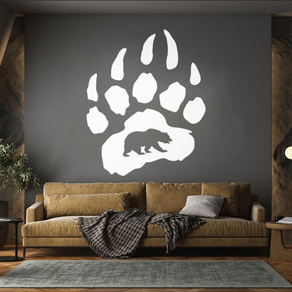 Vinyl Wall Stickers Bear Paw Claws Predator Animal Forest Store Decoration