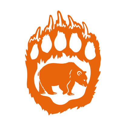 Bear'S Paw Predator Animal Forest Vinyl Wall Decals Removable Without Leaving Glue