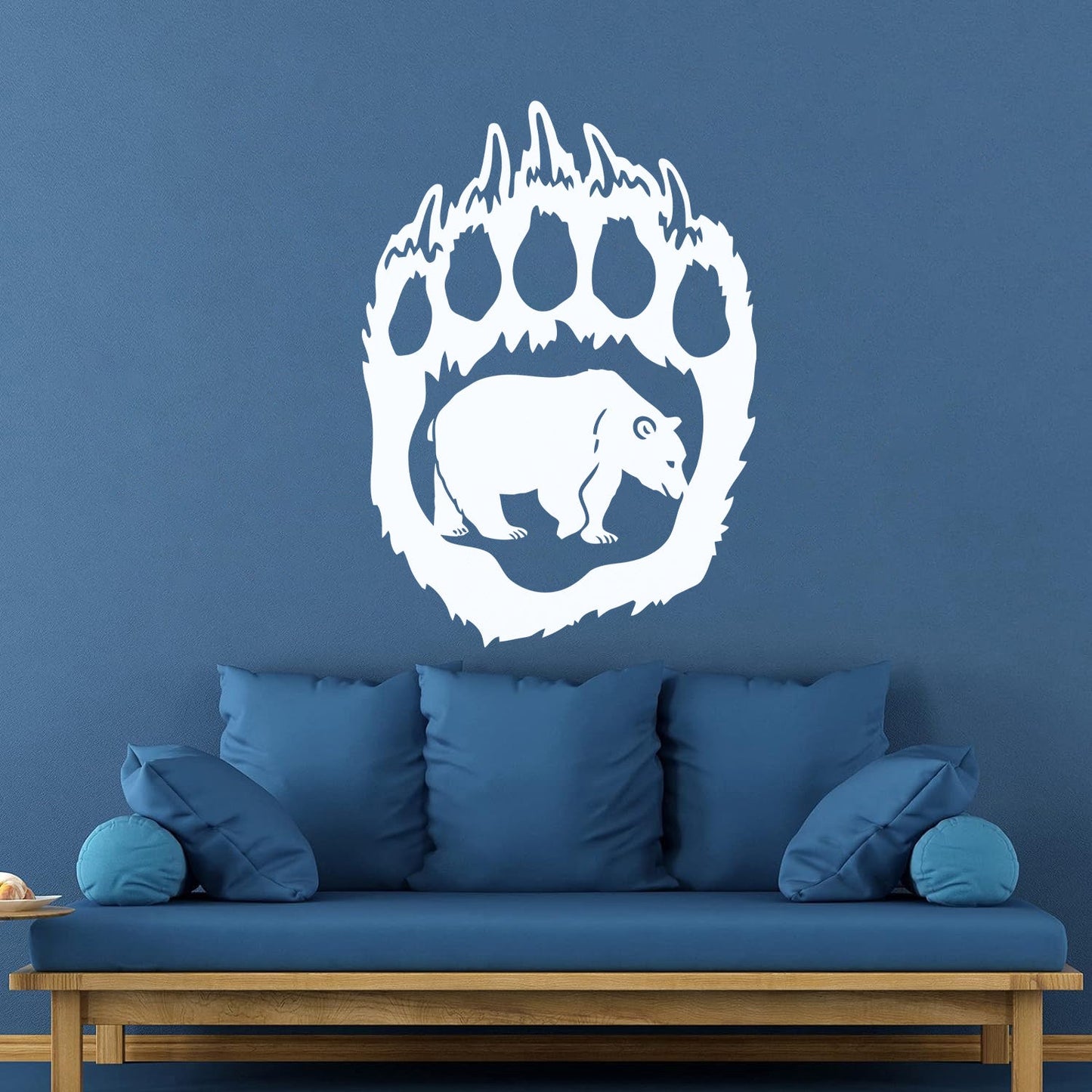 Bear'S Paw Predator Animal Forest Vinyl Wall Decals Removable Without Leaving Glue