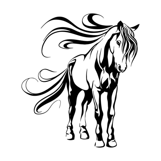 Lettering Decals Beautiful Horse Animal House Personalized Customization