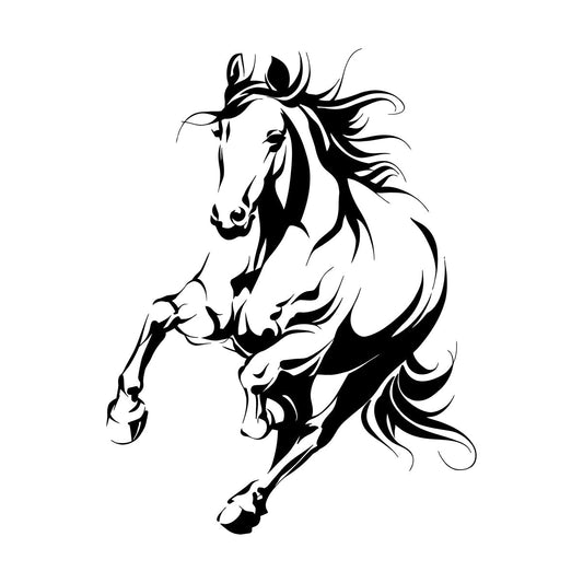 Wall Decals Pvc Beautiful Horse Animal Can Modify And Add Information