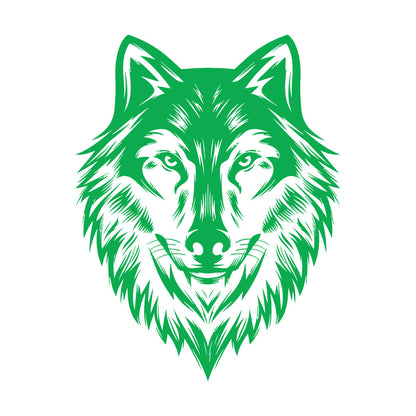 Wall Vinyl Sticker Decor Beautiful Wolf Head Wild Animal Face Self Adhesive