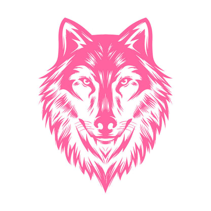 Wall Vinyl Sticker Decor Beautiful Wolf Head Wild Animal Face Self Adhesive