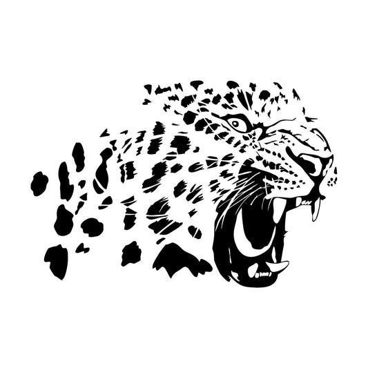 Engraving Decals Big Cat Jaguar Panther Predator Wild Animal Car Body Decoration