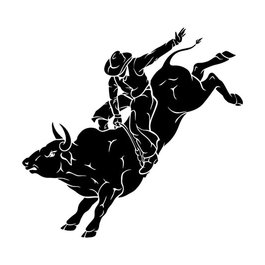 Fine Carving Decals Bullfight Animal Rodeo Bull Cowboy Matador Corrida Store Decoration