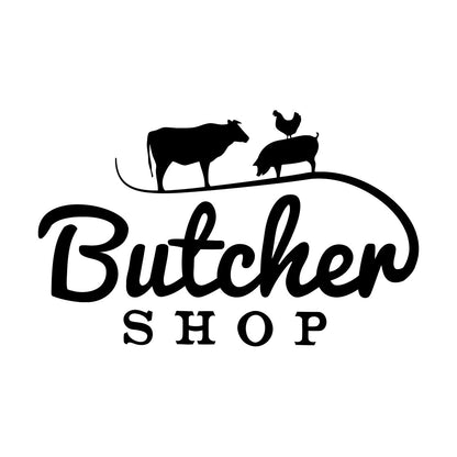 Wall Decals Pvc Butcher Shop Animals Cow Pig Chicken Meat Do Not Damage The Wall Surface