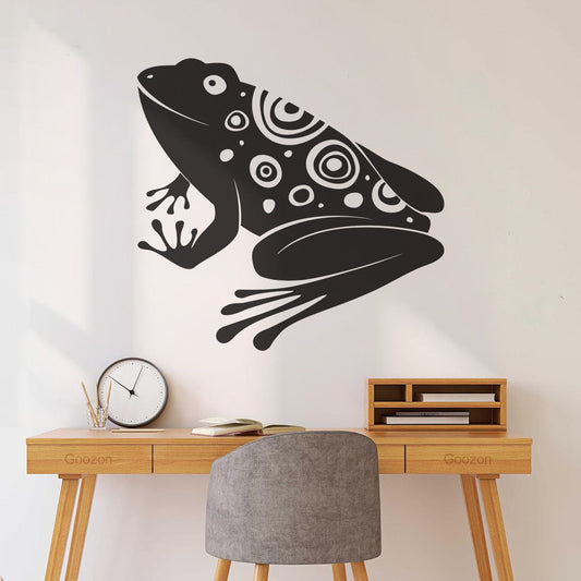 Cartoons Kids Abstract Frog Animal Ornament Fine Carving Stickers It Won'T Fall Off