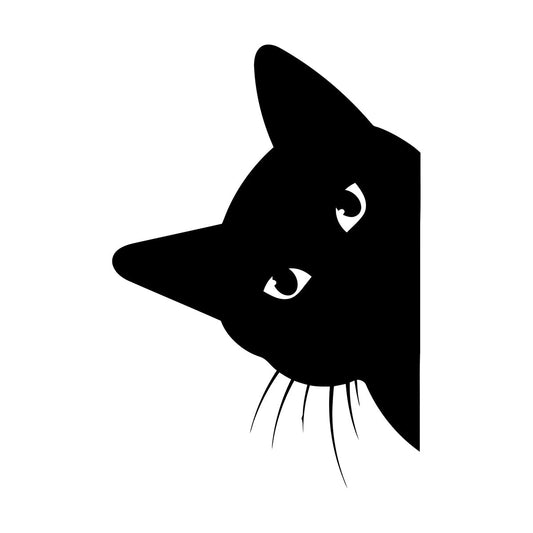 Wall Decals Pvc Cat Head Home Animal Pet Shop Nursery Window Decals