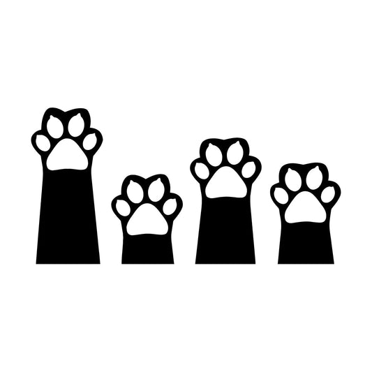 Vinyl Wall Decals Cat'S Paws Cartoon Pet Home Animals Nursery Self Adhesive