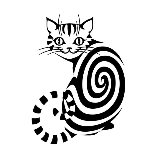 Engraving Stickers Cheshire Cat Animal Children'S Nursery Personalized Customization