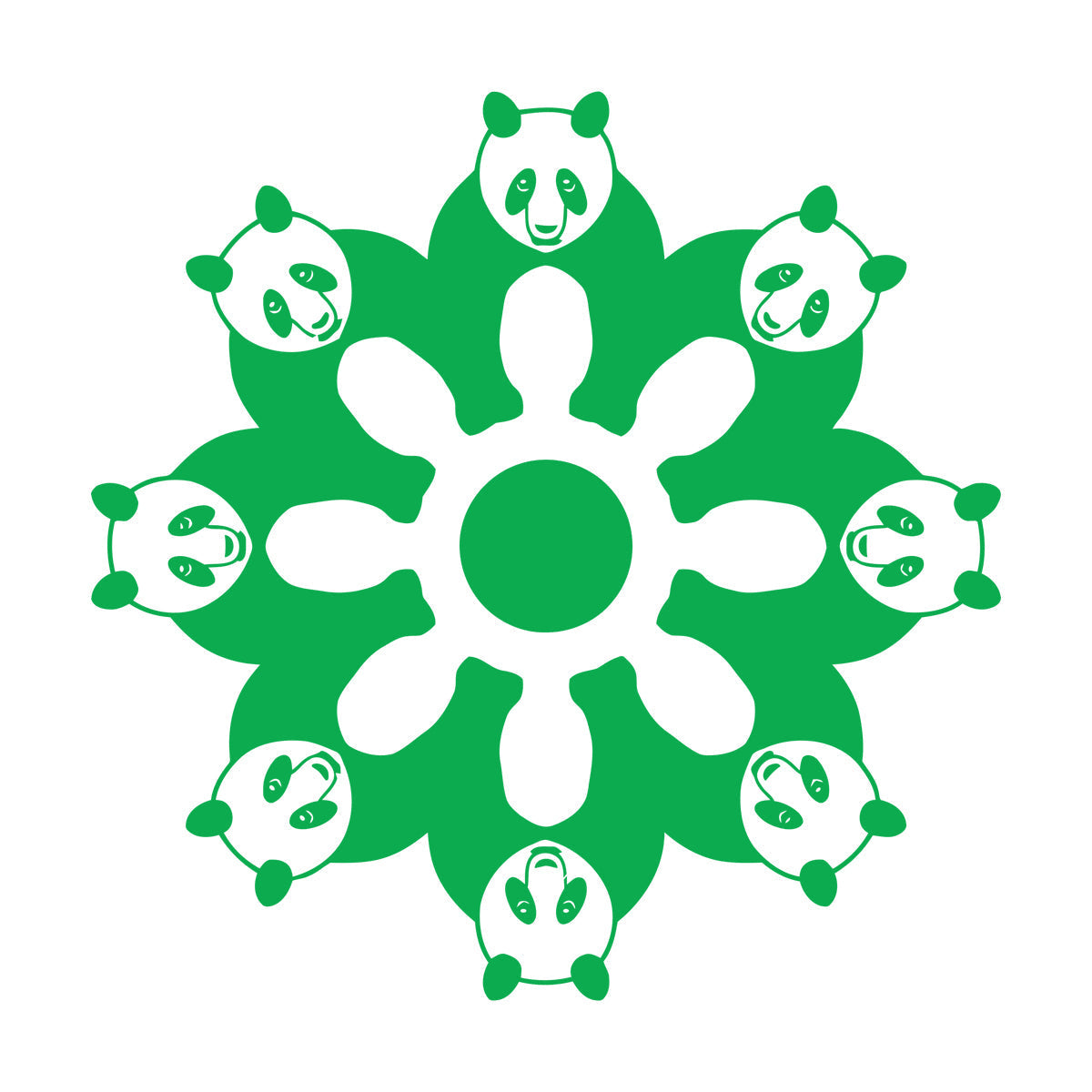 Mural And Wall Vinyl Decal Cute Pandas Animals Ation Kids Wall Beautification