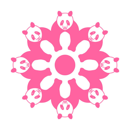 Mural And Wall Vinyl Decal Cute Pandas Animals Ation Kids Wall Beautification