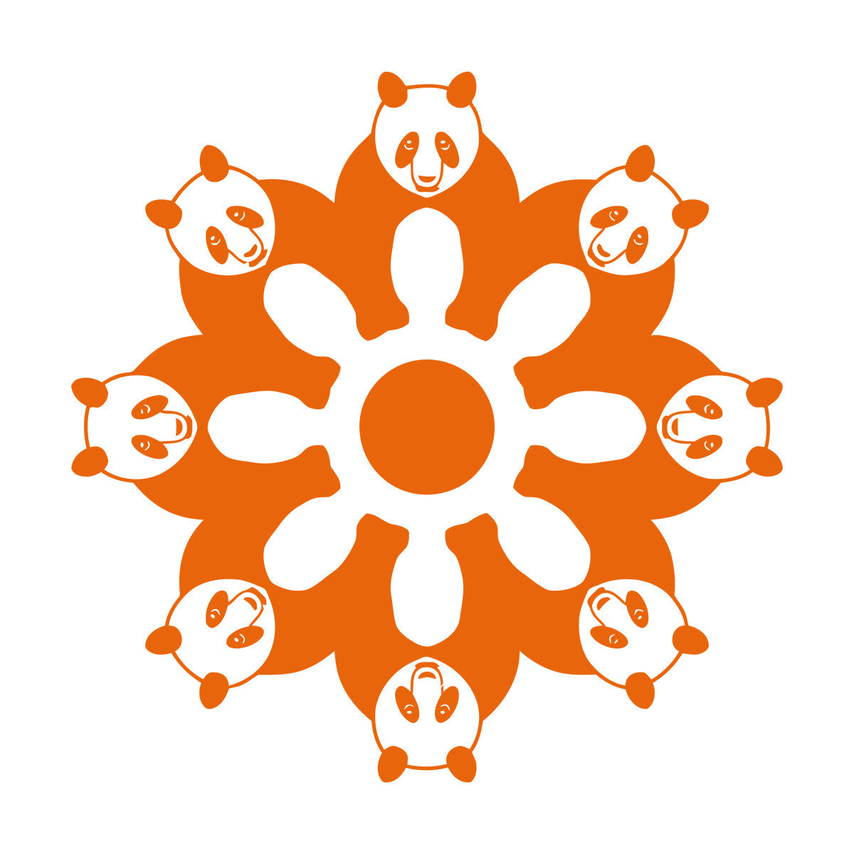 Mural And Wall Vinyl Decal Cute Pandas Animals Ation Kids Wall Beautification