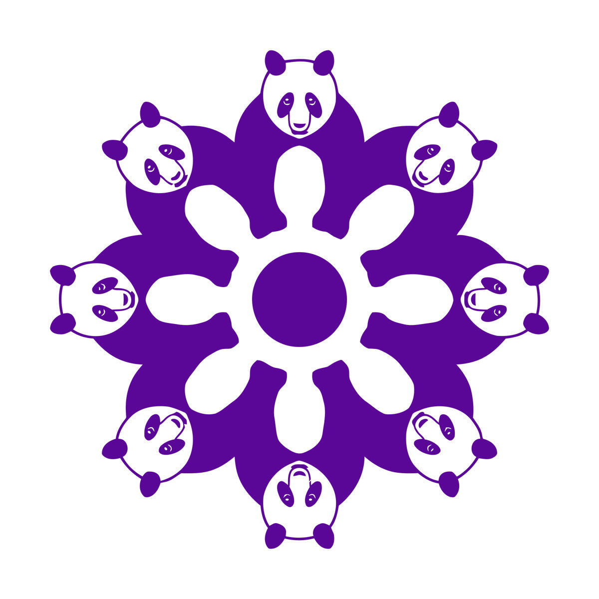 Mural And Wall Vinyl Decal Cute Pandas Animals Ation Kids Wall Beautification