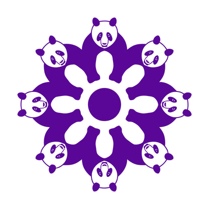 Mural And Wall Vinyl Decal Cute Pandas Animals Ation Kids Wall Beautification