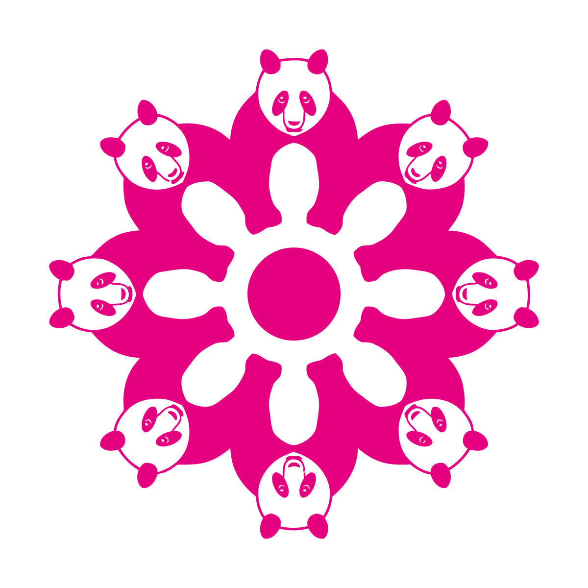 Mural And Wall Vinyl Decal Cute Pandas Animals Ation Kids Wall Beautification