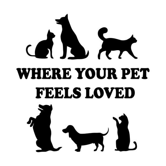 Wall Stickers Paster Paper Cute Pets Friendship Love Animals Phrase Car Body Decoration