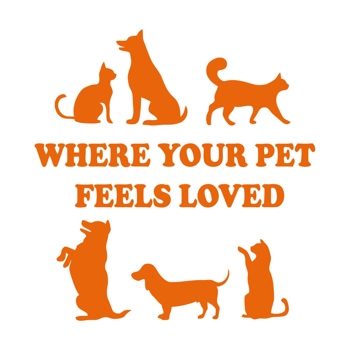 Wall Stickers Paster Paper Cute Pets Friendship Love Animals Phrase Car Body Decoration