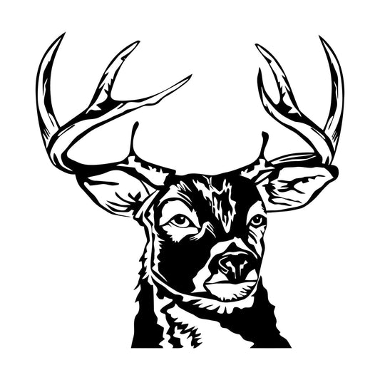 Wall Decals Paster Paper Deer Animal Horns Hunting Hunter Easy Installation