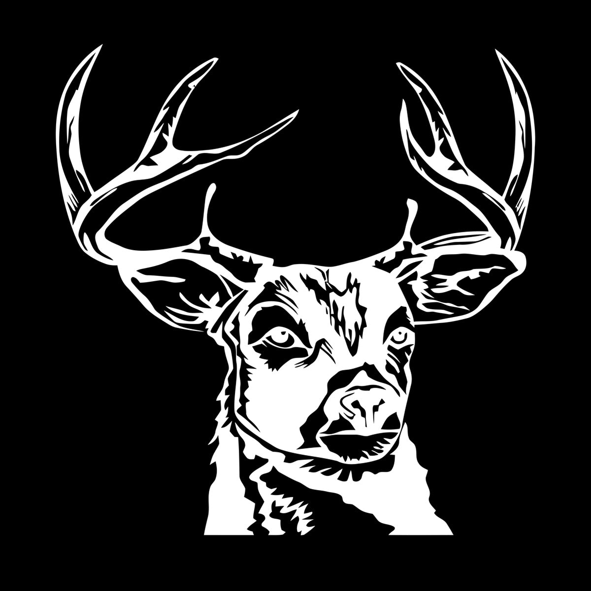 Wall Decals Paster Paper Deer Animal Horns Hunting Hunter Easy Installation