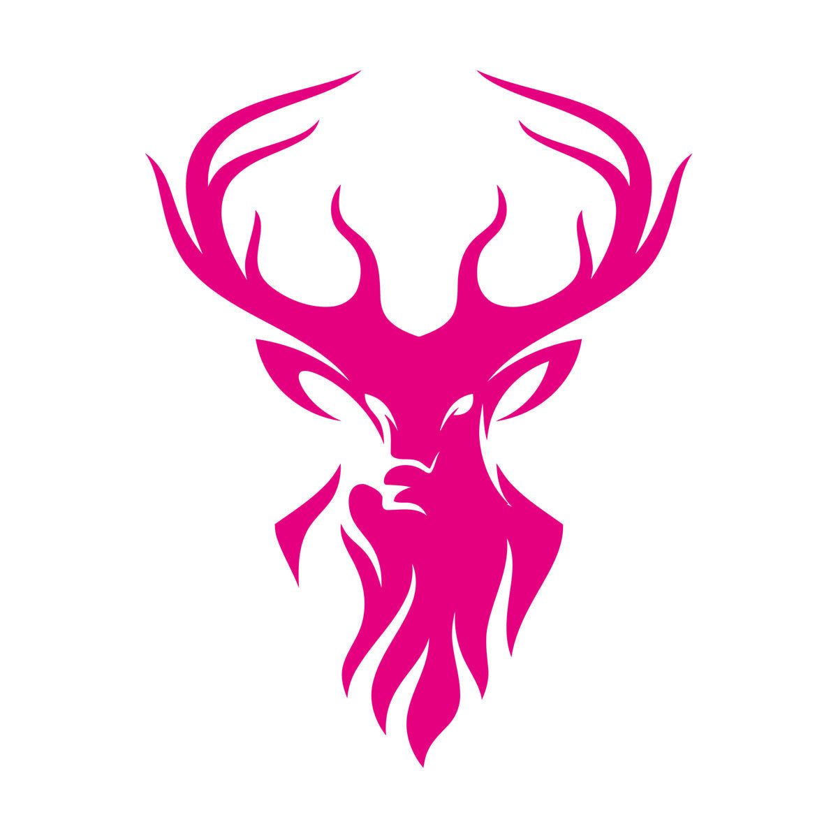 Deer Head Animal Forest Hunting Wall Stickers Car Body Decoration