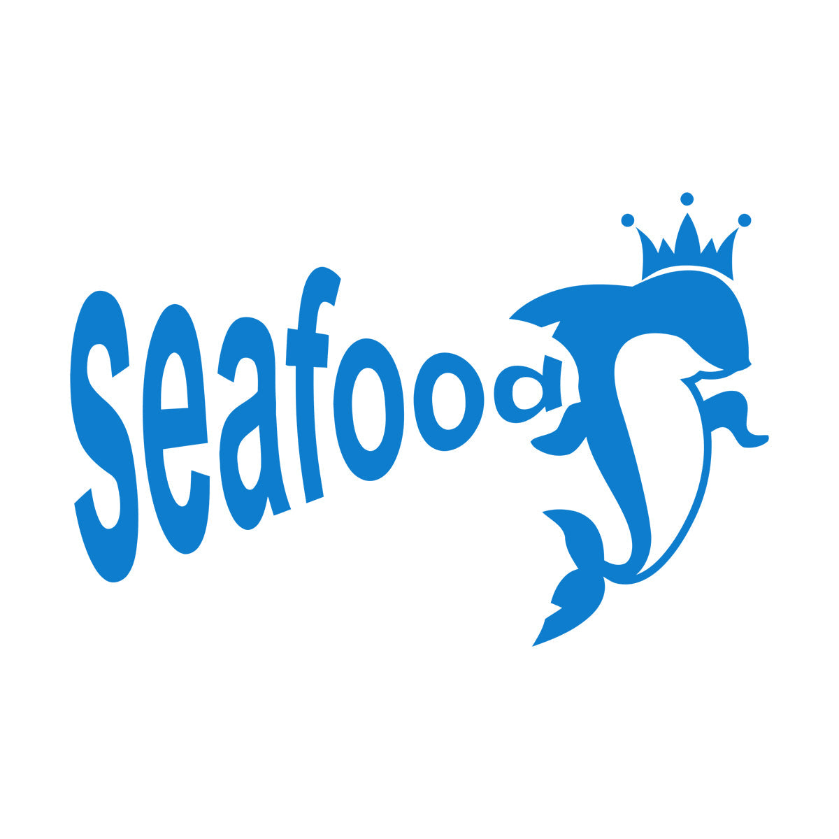 Vinyl Wall Decals Dolphin Crown Seafood Restaurant Ocean Animal Tattoo Culture