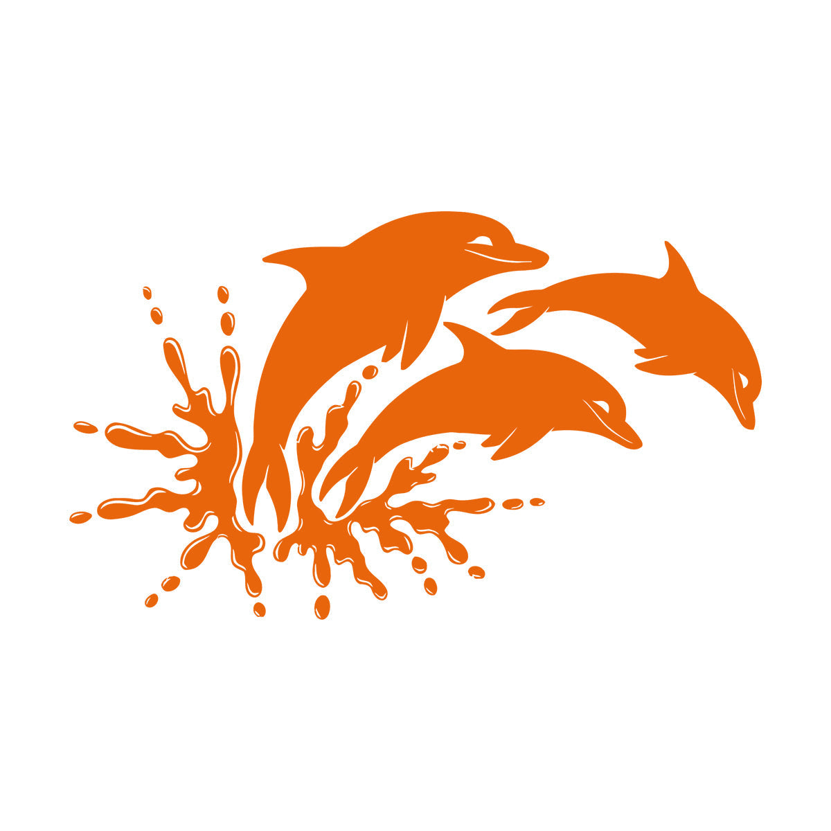 Mural And Wall Vinyl Decal Dolphins Marine Animals Ocean Self Adhesive