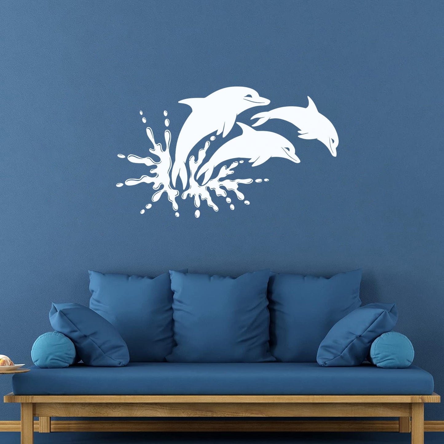 Mural And Wall Vinyl Decal Dolphins Marine Animals Ocean Self Adhesive