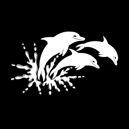Mural And Wall Vinyl Decal Dolphins Marine Animals Ocean Self Adhesive