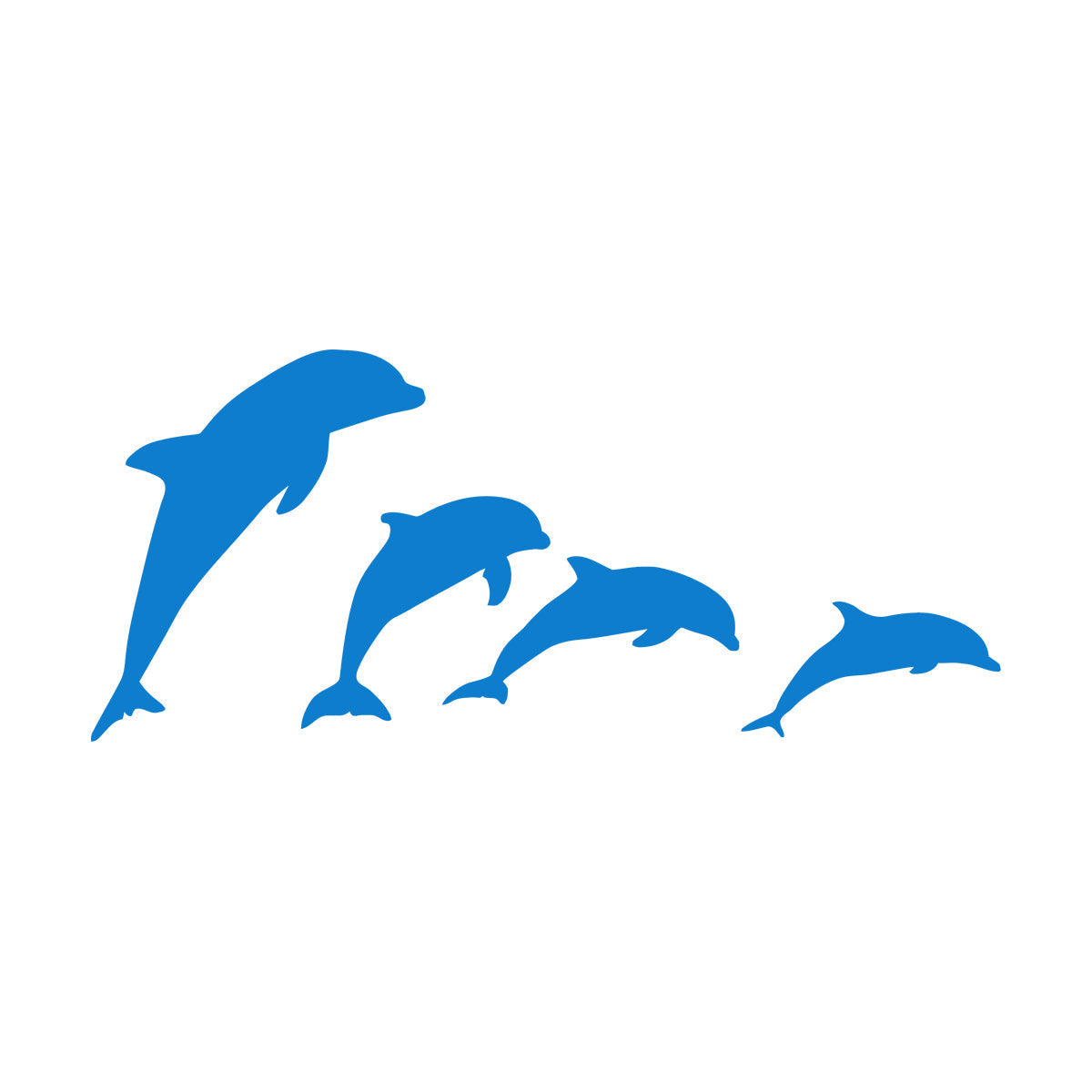 Dolphins Marine Ocean Animals Wall Stickers Paster Paper Do Not Damage The Wall Surface