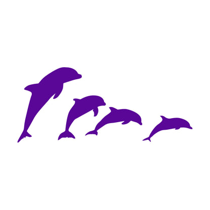 Dolphins Marine Ocean Animals Wall Stickers Paster Paper Do Not Damage The Wall Surface