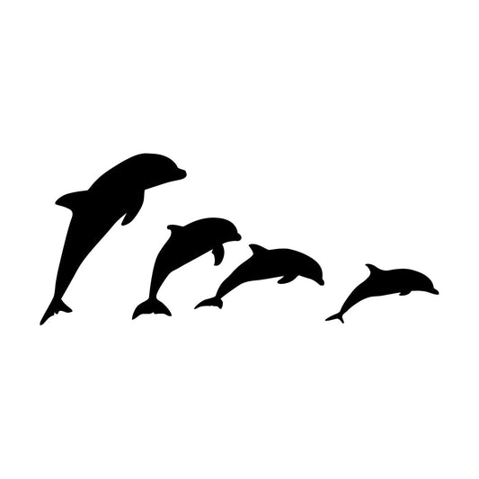 Dolphins Marine Ocean Animals Wall Stickers Paster Paper Do Not Damage The Wall Surface