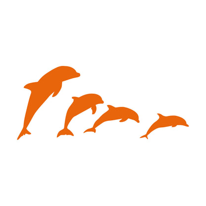 Dolphins Marine Ocean Animals Wall Stickers Paster Paper Do Not Damage The Wall Surface