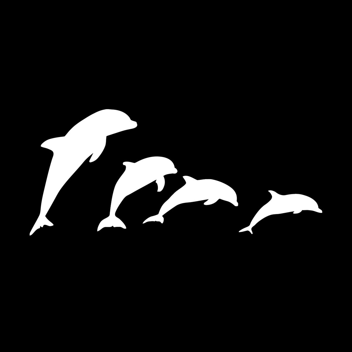 Dolphins Marine Ocean Animals Wall Stickers Paster Paper Do Not Damage The Wall Surface