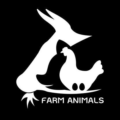 Farm Animal Cow Chicken Egg Pig Village Wall Decals Waterproof