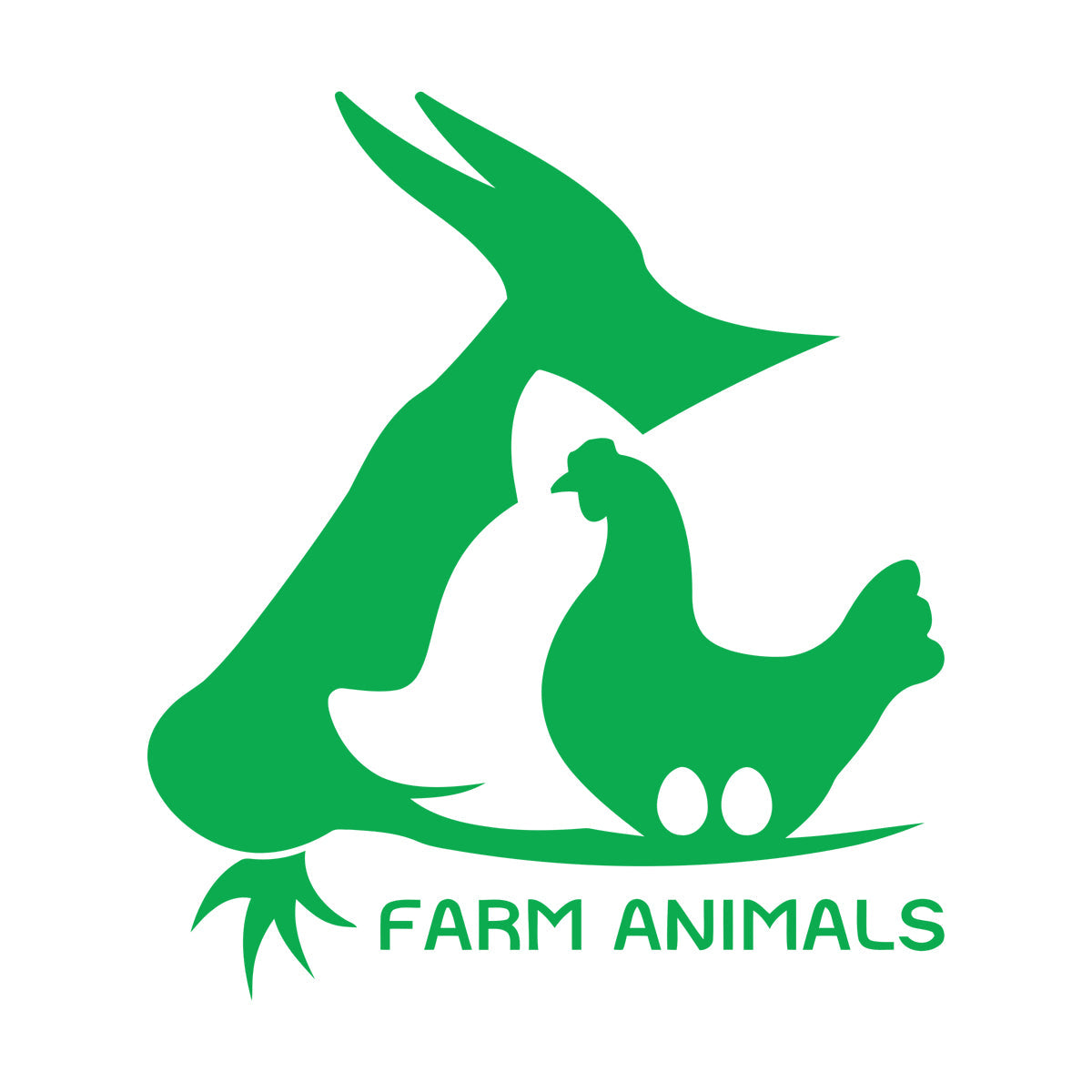 Farm Animal Cow Chicken Egg Pig Village Wall Decals Waterproof