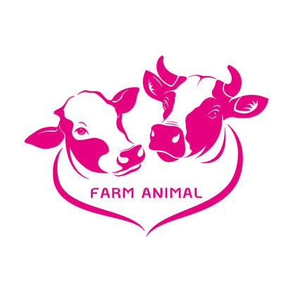 Wall Stickers Paster Paper Farm Animals Cows Butcher Shop Meat Restaurant Logo Art Decoration