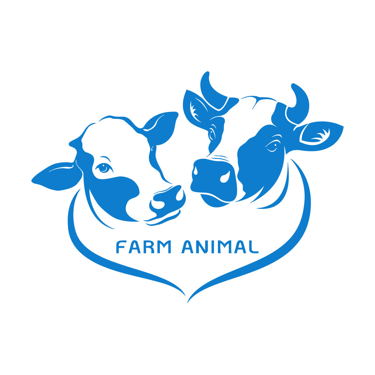 Wall Stickers Paster Paper Farm Animals Cows Butcher Shop Meat Restaurant Logo Art Decoration