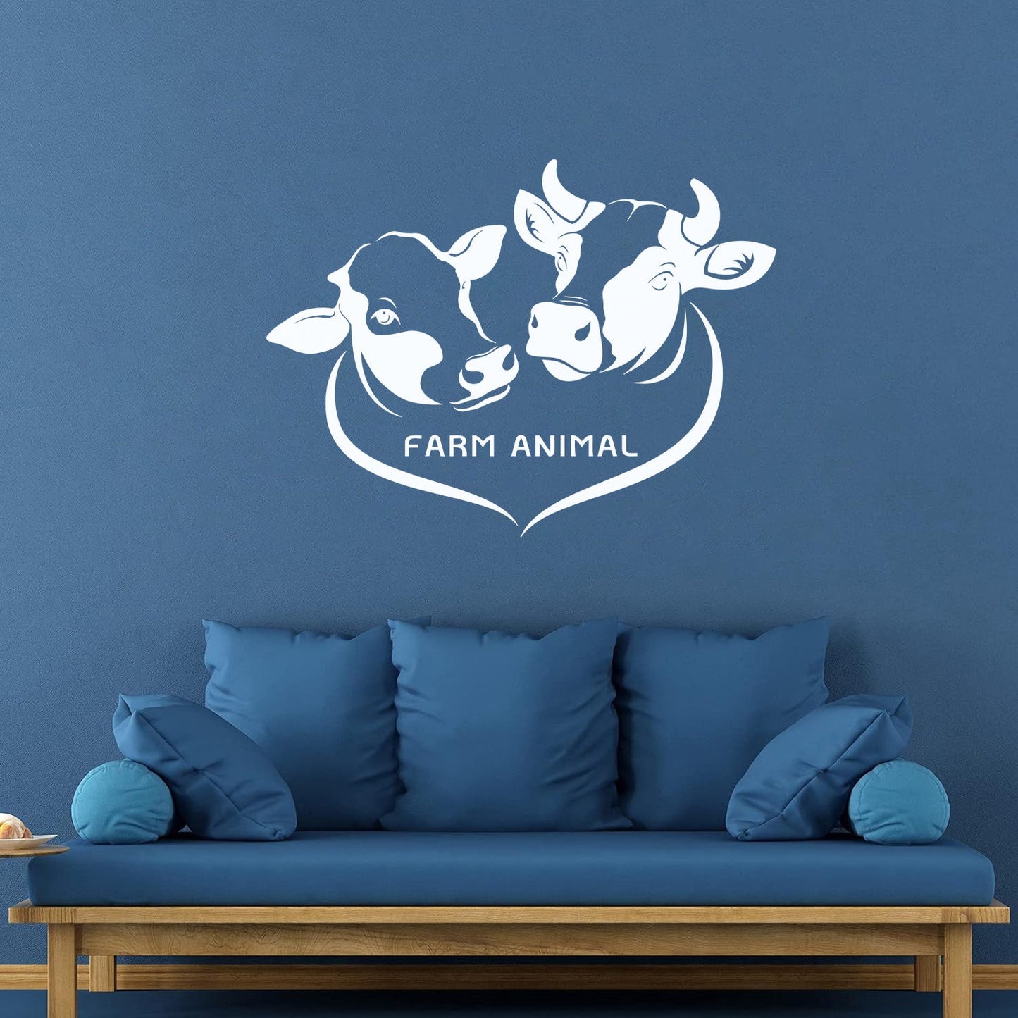 Wall Stickers Paster Paper Farm Animals Cows Butcher Shop Meat Restaurant Logo Art Decoration