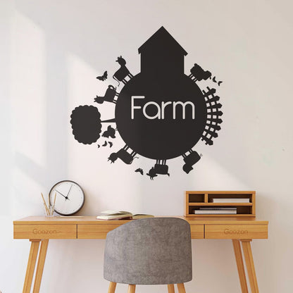 Lettering Decals Farmers Land Farm Product Village Animals Removable Without Leaving Glue