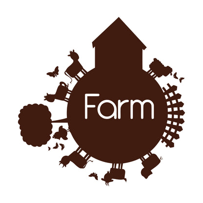 Lettering Decals Farmers Land Farm Product Village Animals Removable Without Leaving Glue