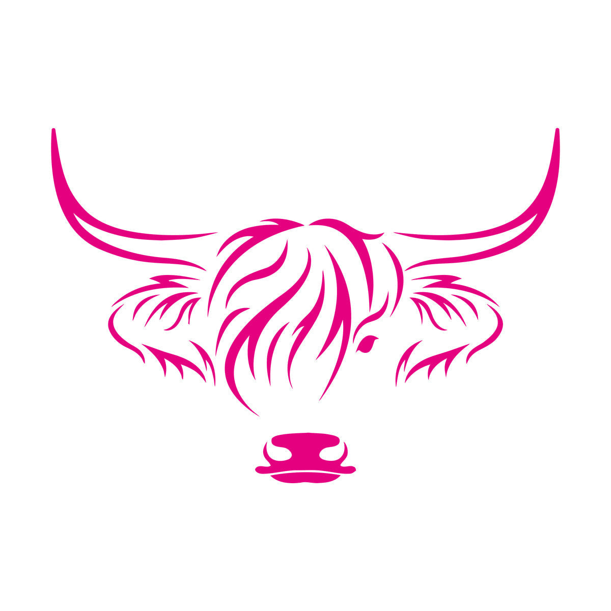 Farm Land Village Bullhead Animal Tribal Lettering Stickers Do Not Damage The Wall Surface