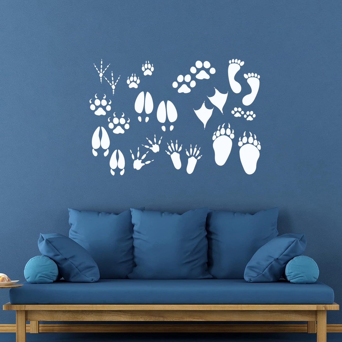 Foot Print Traces Of Animals Birds Pets Shop Engraving Decals Equipped With Transfer Film Kit