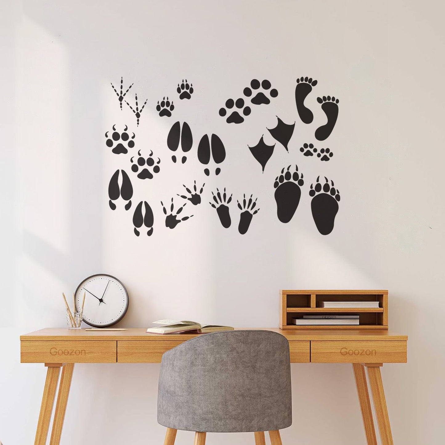 Foot Print Traces Of Animals Birds Pets Shop Engraving Decals Equipped With Transfer Film Kit