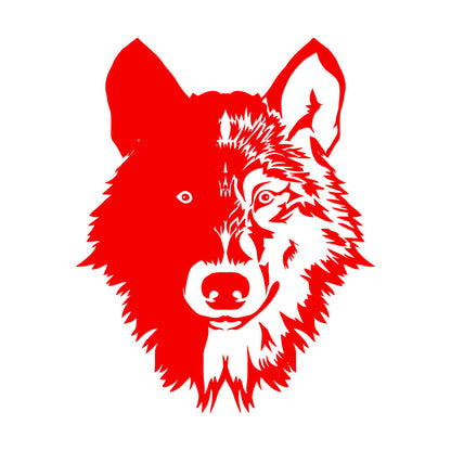 Wall Stickers Paster Paper Forest Beast Animal Lone Wolf Head Art Mural Painting