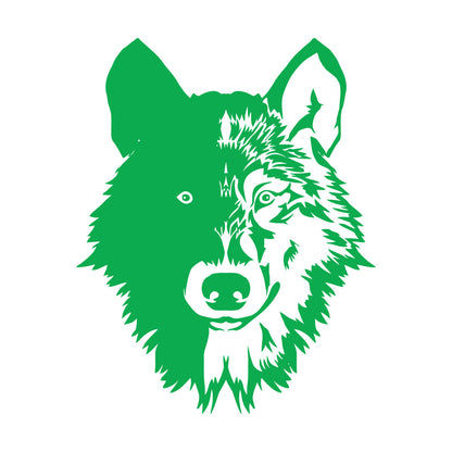 Wall Stickers Paster Paper Forest Beast Animal Lone Wolf Head Art Mural Painting